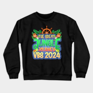 Jungle Journey VBS 2024 Vacation Bible School Summer Camp Crewneck Sweatshirt